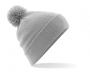 Beechfield Original Pom Pom Beanie Hats - Light Grey