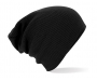 Beechfield Slouch Knitted Acrylic Beanie Hats - Black