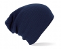 Beechfield Slouch Knitted Acrylic Beanie Hats - French Navy