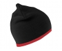 Result Reversible Fashion Beanie Hats - Black / Red