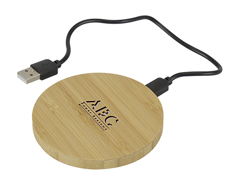 Congo Magnetic Wireless Bamboo Chargers - Natural