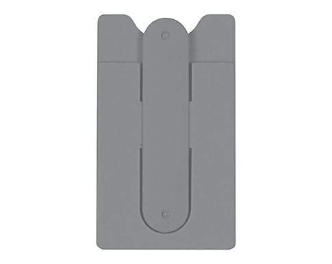 Delta Silicone Smartphone Wallets With Stand - Grey