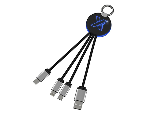 SCX Design C16 Light Up Charging Cables - Blue