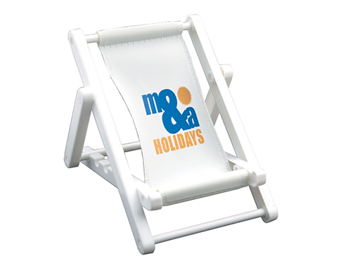 Mobile Phone Deck Chair Holders - White