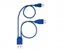 Orca 3-in-1 Reversible Charging Cables - Blue