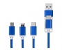 Saturn 5-in-1 Braided Charging Cables - Blue