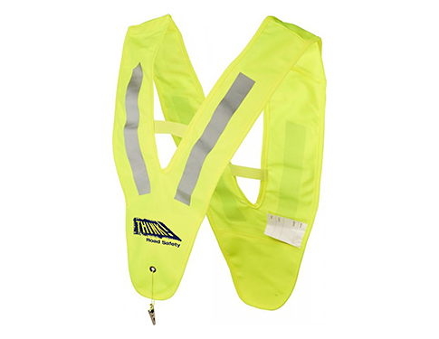V-Shaped Childs Safety Vests - Fluorescent Yellow