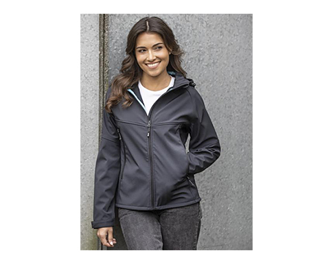 Windermere Womens GRS Recycled Softshell Jackets - Storm Grey