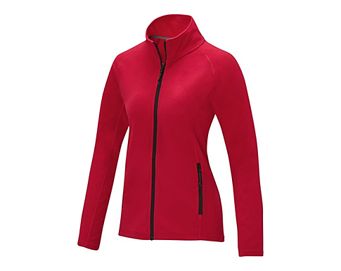 Whitby Womens Full Zip Fleece Jackets - Red
