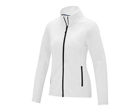 Whitby Womens Full Zip Fleece Jackets - White