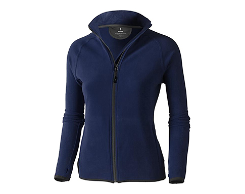 Buxton Womens Full Zip Fleece Jackets - Navy Blue