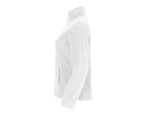 Roly Artic Womens Full Zip Fleece - White