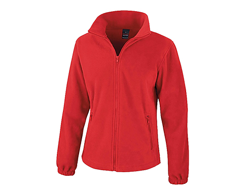 Result Core Fashion Fit Ladies Outdoor Fleece Jacket - Red