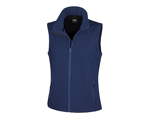 Result Core Womens Softshell Bodywarmers - Navy Blue