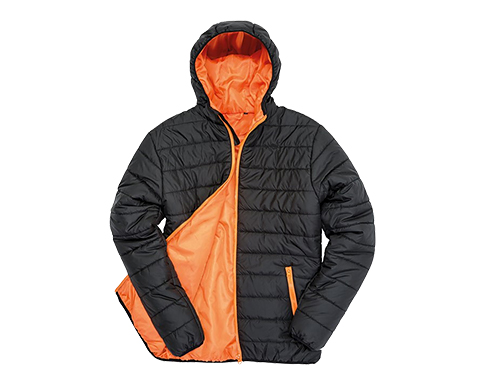 Result Core Soft Padded Puffer Jackets - Black / Orange