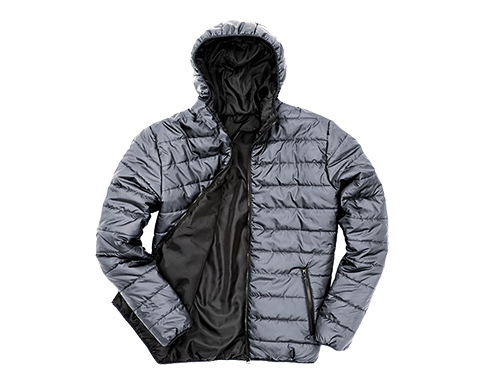 Result Core Soft Padded Puffer Jackets - Grey / Black