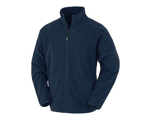 Result GRS Recycled Micro Fleece Jackets - Navy Blue