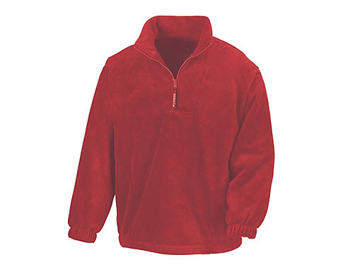 Result Zip Neck PolarTherm Fleece Tops - Red