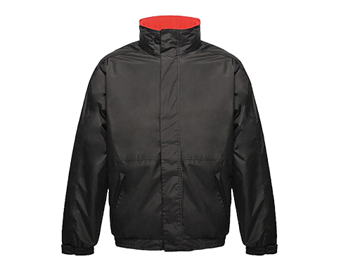 Regatta Dover Fleece Lined Jackets - Black / Red