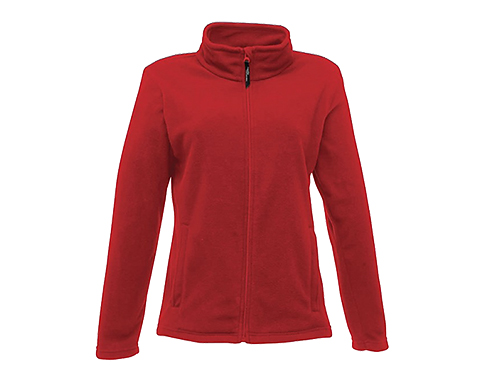 Regatta Womens Full Zip Micro Fleece Jackets - Red