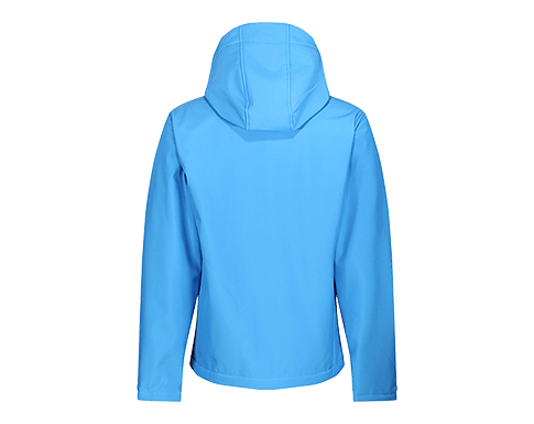 Regatta Venturer 3 Layer Hooded Softshell Jackets - French Blue / Navy Blue