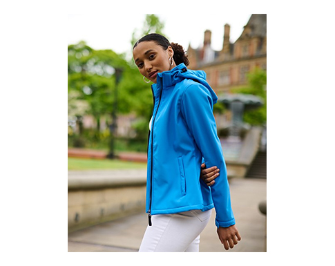 Regatta Womens Venturer 3 Layer Hooded Softshell Jackets - Lifestyle