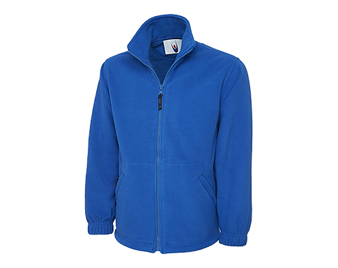 Uneek Premium Full Zip Micro Fleece Jackets - Royal Blue