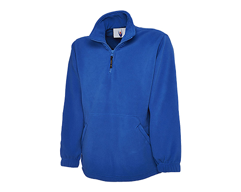 Uneek Premium Zip Neck Micro Fleece Jackets - Royal Blue