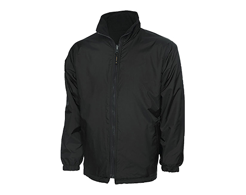 Uneek Childrens Reversible Fleece Jackets - Black