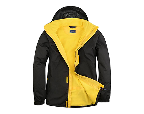 Unique Deluxe Outdoor Jackets - Black / Yellow
