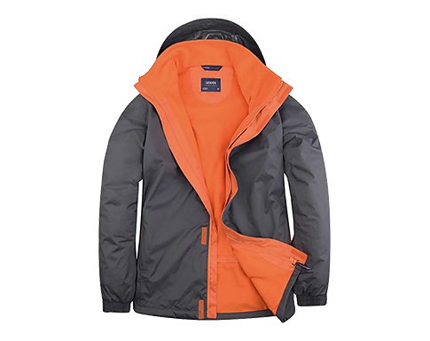 Unique Deluxe Outdoor Jackets - Grey / Orange