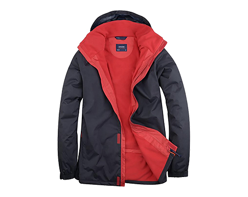 Unique Deluxe Outdoor Jackets - Navy Blue / Red