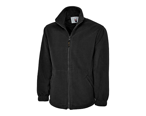 Uneek Classic Full Zip Micro Fleece Jackets - Black