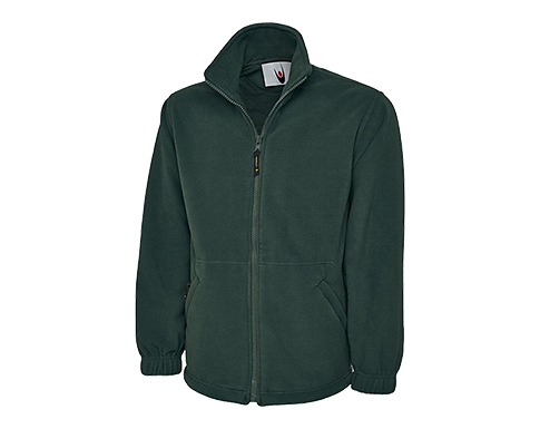 Uneek Classic Full Zip Micro Fleece Jackets - Bottle Green