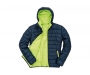 Result Core Soft Padded Puffer Jackets - Navy Blue / Lime