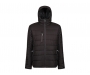Regatta Navigate Thermal Hooded Padded Jackets - Black / Seal Grey