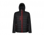 Regatta Navigate Thermal Hooded Padded Jackets - Black / Red