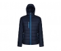 Regatta Navigate Thermal Hooded Padded Jackets - Navy Blue / French Blue