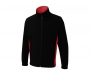 Uneek Two Tone Full Zip Micro Fleece Jackets - Black / Red