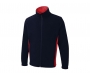 Uneek Two Tone Full Zip Micro Fleece Jackets - Navy / Red