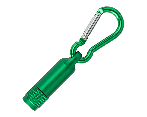 Cruise LED Carabiner Keyring Torches - Green