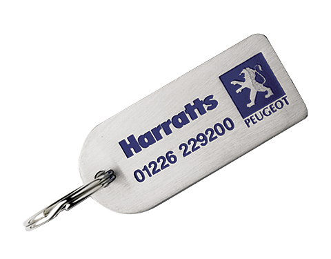 Small Arch Shaped Stainless Steel Keyrings - Silver
