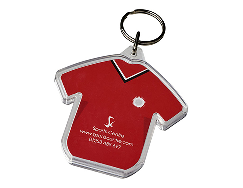 Promotional T-Shirt Shaped Printed Acrylic Keyring Printed with your ...