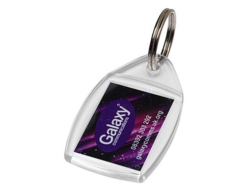 Branded Standard Plastic Keyrings With Your Logo