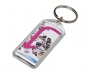 Oblong Reopenable Acrylic Keyrings - Clear