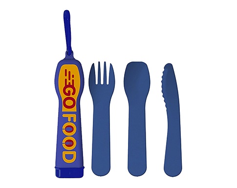 Lunch Mate Recycled Cutlery Sets - Blue