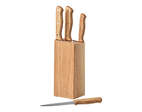 Sherwood Wooden Knife Sets - Natural