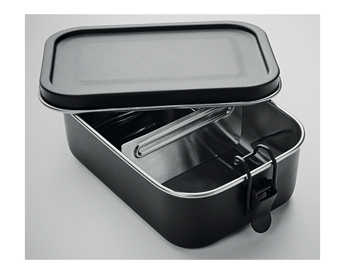 Liskeard Stainless Steel Lunch Boxes - Black