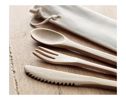 Grasmere Bamboo Cutlery Sets - Natural