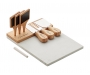Rouen Marble Cheese Serving Boards - Natural